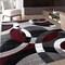 World Rug Gallery Contemporary Abstract Circles Soft Area Rug 7'10'' x 10'2'' Red 105RED8X10 - alternate 5